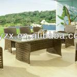 2013 Popular outdoor furniture dining table and chairs set-YZ10060