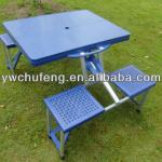 Outdoor Portable Folding Camping Picnic Table with 4 Chairs-CHE-136