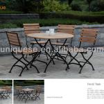 Fendi Teak folding table and chairs garden furniture