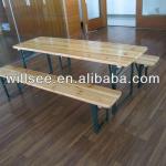 HE-206,Wooden Folding Beer Table Set/Beer Table and Bench/Wood Garden/Patio/Outdoor Table set