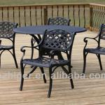 outdoor metal table chairs and tables