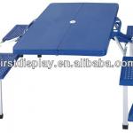 ABS/plastic portable camping table for 4 persons