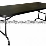 Plastic folding table,foldable table black,rectangle folding cart table