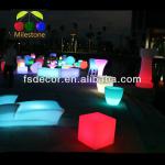 led glowing cube stool chair or cube table for party wedding birthday decoration