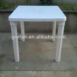 Cheap PP Outdoor Garden Plastic Square Table-GFHS-027