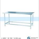 TT-BC337B, AISI 201, 1 Tier, without Splashback, Stainless Steel Outdoor Table