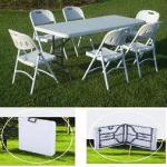 modern plastic foldable table for outdoor furniture