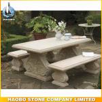 Haobo China Wholesale Marble Stone Top Patio Table And Chairs