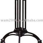 3 feet black cast aluminium base for dining and bar table