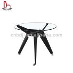 fashional outdoor metal glass coffee table with leg feet-XH-Z-209