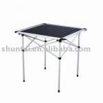 Outdoor foldable Aluminum camping table with painting