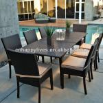 2014 Hot Sale Poly Synthetic Garden Rattan Dining Table and Chair(HL-6183)