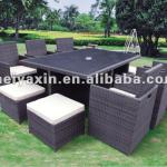 aluminum rattan table and chair MD-231