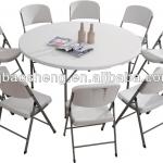 wholesale 5FT 6FT plastic round fold in half table outdoor folding table-BSL-Y152