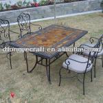 Outdoor patio round mosaic slate table /table