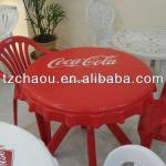 foldable round plastic table