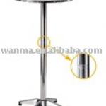 tall aluminium bar table-