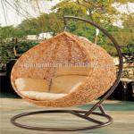iron steel rattan outdoor patio garden swing chair for sale YPS083