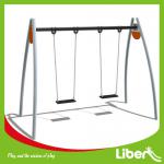 Popular Community Galvanized Steel Outdoor Swing Sets for Park LE.QQ.018