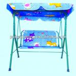 polyester children garden 3 seat swing