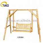 Granco GW004 Outdoor furniture Wooden Log swing chair-GW004