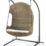 All Weather Outdoor Wicker Egg Chair Furniture hanging hammock chair BZ-W024