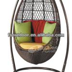 Patio rattan swing chair