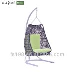 Rattan furniture egg swing chair with cushion-GF1308053-1