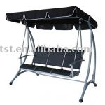 Outdoor Patio Swing Chair with Canopy for 3 persons