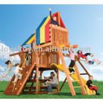 CE Happy wood baby swing for children