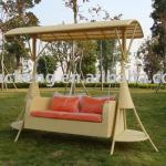 Aluminum frame with PE rattan outdoor swing chair ZXSVC-213