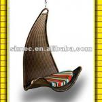 wicker HDPE ratan garden swing hammock SCRH-009