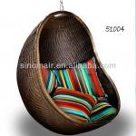 51004 paito round rattan hanging egg chair
