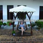 Beautiful wood hammock stand with canopy