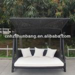 All weather patio swing with canopy