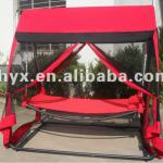outdoor swing bed with canopy