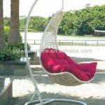 White iron weight wicker Swings chairs (YPS083)