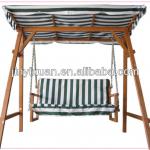 Wood garden swing chair with canopy / garden swing bench / patio swing with canopy