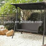 cast aluminum rattan adult swing set