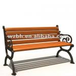 Garden Cast Iron Bench With Handrail and Backrest BH19503