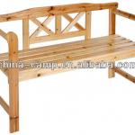 wooden park bench / patio bench / garden bench