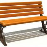 outdoor wooden bench for park LT-2121D-LT-2121D