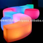 LED spiral bench set/ led patio furniture/indoor-outdoor furniture