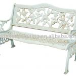 cast iron and wooden garden benches