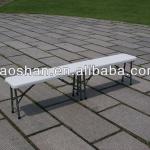 Plastic folding bench