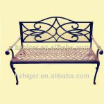 aluminium die casting double bench garden chair