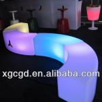 led patio bench/glow color stool/party decor seater