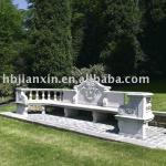 garden long marble bench