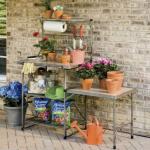 multipurpose garden shelf,outdoor bench,work table