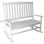 WF-019 white wooden double rocker